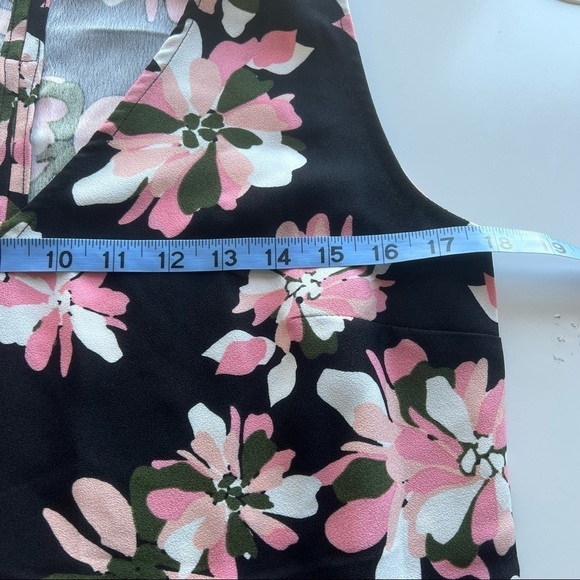 Jason Wu Floral V-Neck Sleeveless Top Blouse - Picture 9 of 11